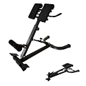 ComMax Hyperextension Roman Chair Back Extension Bench Foldable Fitness Machine for Home Gym Adjustable Waist Abdominal Back Machine