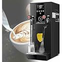 Commercial 2-Wand Boiling Water Machine, 12L Electric Steam Milk Frothing Machine, with LED Display, for Espresso Tea