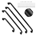 Commercial Black Grab Bar, Safety Handrail 18/32/36/42 Inch Bundle