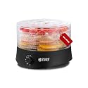 Commercial Chef Food Dehydrator, Five 9.25” BPA-Free Trays, CCD100B6, Black