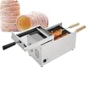 Commercial Chimney Cake Oven, Making Machine, Electric Bread Roll Maker, Hungarian, with 2 Roller, 1500W(A)