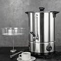 Commercial Coffee Urn, 15L/3.96Gal Stainless Steel Percolate Coffee Maker Hot Water Dispenser for Home, Party, Office, Wedding, Silver