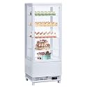 Commercial Display Refrigerator 2.7 Cu ft, Countertop Refrigerated Display Case with LED Lighting for Bakery, Cafe,