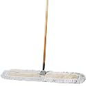 Commercial Dust Mop &amp; Floor Sweeper, 36 in. Dust Mop for Hardwood Floors, Cotton Mop Head, Wooden Broom Handle, Industrial Dry Mop for Floor Cleaning &amp; Janitorial Supplies