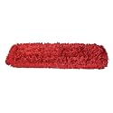 Commercial Dust Mop Replacement Head - 24 x 5 in. Cotton Nylon Reusable Mop Head- Industrial Dust Mop Refill for Floor Cleaning &amp; Janitorial Supplies, Red