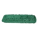 Commercial Dust Mop Replacement Head - 24 x 5 in. Cotton Nylon Reusable Mop Head- Industrial Dust Mop Refill for Floor Cleaning &amp; Janitorial Supplies, Green