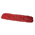 Commercial Dust Mop Replacement Head – 36 x 5 in. Cotton Nylon Reusable Mop Head – Industrial Dust Mop Refill for Floor Cleaning &amp; Janitorial Supplies, Red