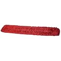 Commercial Dust Mop Replacement Head – 48 x 5 in. Cotton Nylon Reusable Mop Head – Industrial Dust Mop Refill for Floor Cleaning & Janitorial Supplies, Red