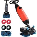 Commercial Electric Floor Scrubber & Tile Polisher - Cordless Carpet Extractor with 360° Rotation, Self-Propelled, Ideal for Vinyl, Concrete & Luxury Vinyl Flooring - Power Scrub Brush