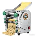 Commercial Electric Pasta Maker Machine for Business Restaurant,Auto Household Noodle Maker,All Stainless Steel Dough roller,750W Strong Power Pasta Cutter,Heavy-Duty Dumpling Dough Sheeter