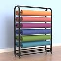 Commercial Fabric Roll Storage Rack with Adjustable Rod Brakeable Wheels, Movable Heavy Duty Steel Display Rack for Fabric Roll/Wallpaper/Tablecloth/Wrapper Organizer (12 Rods)
