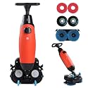 Commercial Floor Scrubber Machine,17” Cleaning Width,Multi Functional Floor Buffer Polisher Machine,240 RPM,Deep Cleaning Tile and Grout, Hardwood Floors and Carpets with Ease Red