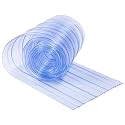 Commercial Freezer Curtain Replacement - 8 Inch x 8 Feet PVC Clear Vinyl Door Strip for Walk-in Coolers, Warehouse Doors, Pet House | Single Strip