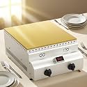 Commercial Gas Griddle, Pancake Maker, Souffle Maker, Dorayaki Baker, Muffin Making Machine, with Copper Heating Plate, for Home Kitchen Restaurant Bakery Snack Bar A