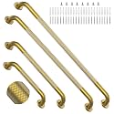 Commercial Grab Bar Bundle 16"24"36"40", Gold Shower Grab Bar Set