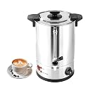 Commercial-Grade 80-Cup Coffee Urn &amp; Percolator with Hot Water Dispenser, 9L Capacity, Temperature Adjustable - Ideal for Coffee, Tea &amp; Hot Chocolate Events