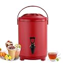 Commercial-Grade Stainless Steel Water Dispenser 6L 8L 10L 12L - Insulated Beverage Urn with Faucet for Office Coffee Service, Catering Events, Hotels &amp; Home Use