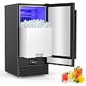 120 lbs High-Output Commercial Ice Maker Undercounter Reversible Door
