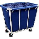 Commercial Laundry Cart with Wheels,350L Industrial Rolling Laundry Hamper