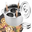 Commercial Pasta Cooker Set, Stainless Steel Spaghetti Noodle Pot with Strainer Basket, 2 Baking Trays, Stock Pot, Divider, Hanging Lid for Induction, Gas & Electric Stoves