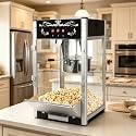 18 oz Commercial Popcorn Machine, Countertop Retro Style Popper, Black