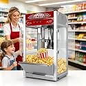 Commercial Popcorn Machine With 24 OZ Kettle, Tabletop Style, Red