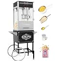16oz Commercial Popcorn Machine with Cart, Large Popcorn Maker