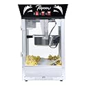 Commercial Popcorn Maker Machine 12oz, Stainless Steel Kettle with Tempered Glass &amp; Warming Deck, 850W Countertop Popper for Theater, Parties, Events