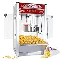Commercial Popcorn Maker Machine 20 Oz 1440W, Theater Style Popper for 80 Cups/Batch with 3-Switch Control, Steel Frame &amp; Tempered Glass Doors
