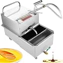 Commercial Stainless Steel Fryer Filter, Mobile Oil Filtration Cart, Deep Fryer Filter for Restaurant Use,38L