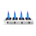 Commercial Stainless Steel Pot Stove, 3/4/6/8 Gas Range, Energy Saving Liquefied Gas/Natural Gas Stove (Natural Gas 6 heads) (Natural Gas 4 heads (A))