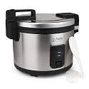 TK Commercial Rice Cooker 64 Cup - Large Capacity Nonstick Pot - Auto Warm