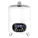Commercial Yogurt Fermentation Machine,Automatic Digital Yoghurt Maker Machine,Portable Electric Yogurt Maker,with Timing & Temperature Control,for Homemade Natto,Rice Wine White-12L