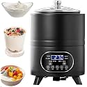 Commercial Yogurt Fermentation Machine,Automatic Yogurt Maker, Digital Yoghurt Machine with LED Display, 25-80°c Temperature Control,Time Control,for Home Use Black-8L