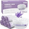 Commode Liners,150 Portable Potty Bags for the Elderly,Pregnant &amp; Disabled
