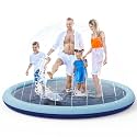 COMMOUDS Splash Pad for Kids and Dogs, Thickened Kiddie Sprinkler Pool