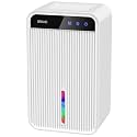 Compact Electric Dehumidifier 1 1L for Home Use with Quiet Mode and Energy Saving for Bedrooms and Bathrooms (U.S. regulations)