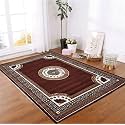 Compact Multi-Color Floral Area Rug 4x5 Feet | Small Bedroom Entrance Carpet