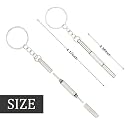 Compact Pocket Mini Diy Screwdriver Kit With Keychain For Eyeglass, Sunglass, Watch, Jewellery, Electronics, Toy Repair Kit Kids/Adults (Silver) (Smart Combo Pack -3 Unit)