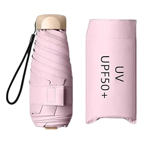 compact travel umbrella  portable mini folding umbrella  rain sun beach  golf  elegant slim design small pocket umbrella uv protection  lightweight umbrella girls women