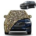 Compass 100% Waterproof Car Cover | Dustproof Sun Protection Cover | Soft Cotton Lining | Triple Stitched | Mirror Pocket | Antenna Pocket | All Weather Body Cover (Army)