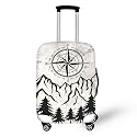 Compass Mountain Design Luggage Cover Luggage Covers for Suitcase,Suit Case Covers for Luggages,Travel Luggages Cover SSuitable for 18-32 Inch Dust Pollution Prevention