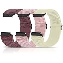 Compatible with 16mm 18mm 19mm 20mm 22mm 24mm Watch Bands Quick Release Replacement Wristband,Adjustable Stretchy Nylon Solo Loop Straps Fabric Braided Sport Elastic Bands for Men Women