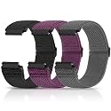 Compatible with 16mm 18mm 19mm 20mm 22mm 24mm Watch Bands Quick Release Replacement Wristband,Adjustable Stretchy Nylon Solo Loop Straps Fabric Braided Sport Elastic Bands for Men Women