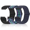 Compatible with 16mm 18mm 19mm 20mm 22mm 24mm Watch Bands Quick Release Replacement Wristband,Adjustable Stretchy Nylon Solo Loop Straps Fabric Braided Sport Elastic Bands for Men Women