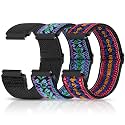 Compatible with 16mm 18mm 19mm 20mm 22mm 24mm Watch Bands Quick Release Replacement Wristband,Adjustable Stretchy Nylon Solo Loop Straps Fabric Braided Sport Elastic Bands for Men Women
