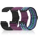 Compatible with 16mm 18mm 19mm 20mm 22mm 24mm Watch Bands Quick Release Replacement Wristband,Adjustable Stretchy Nylon Solo Loop Straps Fabric Braided Sport Elastic Bands for Men Women
