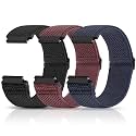 Compatible with 16mm 18mm 19mm 20mm 22mm 24mm Watch Bands Quick Release Replacement Wristband,Adjustable Stretchy Nylon Solo Loop Straps Fabric Braided Sport Elastic Bands for Men Women
