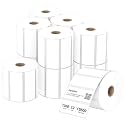 Compatible 3" x 1" Direct Thermal Labes Replacement for Barcodes Postage Address Shipping Compatible with Rollo &amp; Zebra Desktop Printers Adhesive &amp; Perforated (12 Rolls, 1300 Labels/Roll)