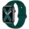 Saucyi Compatible with Apple Watch Band 41mm 40mm 38mm 49mm 45mm 44mm 42mm,Soft Silicone Sport Band Replacement Strap with Classic Clasp for iWatch Series 8 7 6 5 4 3 2 1 SE
